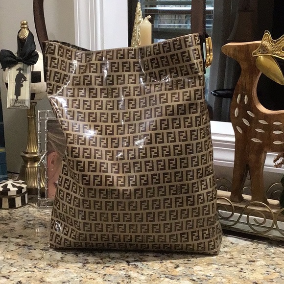 Fendi Handbags - Fendi Zucchino Bucket Bag Prestine Condition